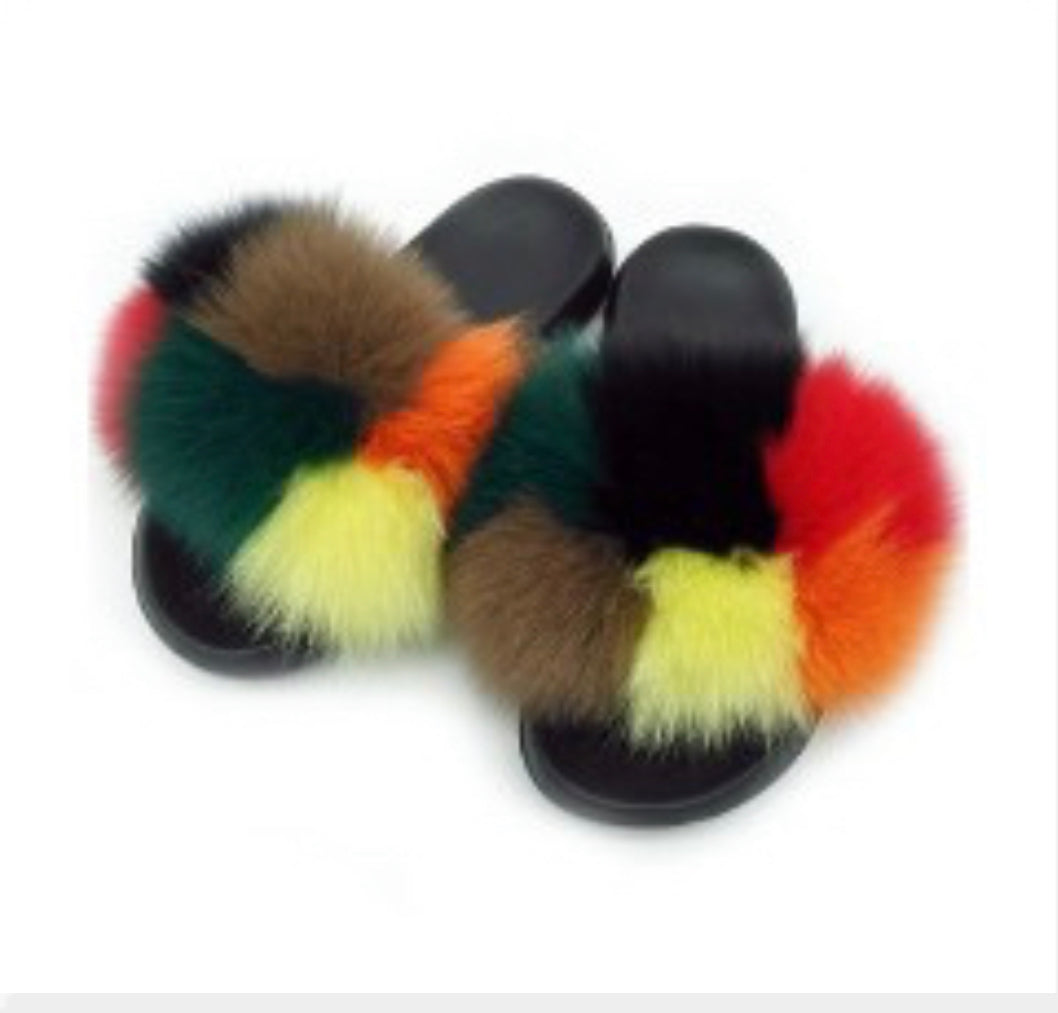 Faux Fur Slippers