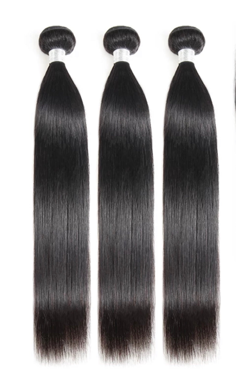 Set of three bundles Straight and Body wave