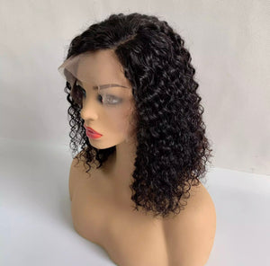 Frontal Lace Deep Wave and Kinky Curly Bobs