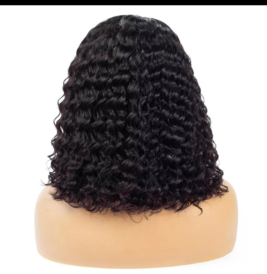 Frontal Lace Deep Wave and Kinky Curly Bobs